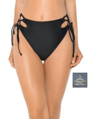High Waisted Cheeky Bikini Bottom with Tummy Control